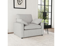 Collins Grey Upholstered Power Recliner Chair - Ornate Home