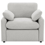 Collins Grey Upholstered Power Recliner Chair - Ornate Home