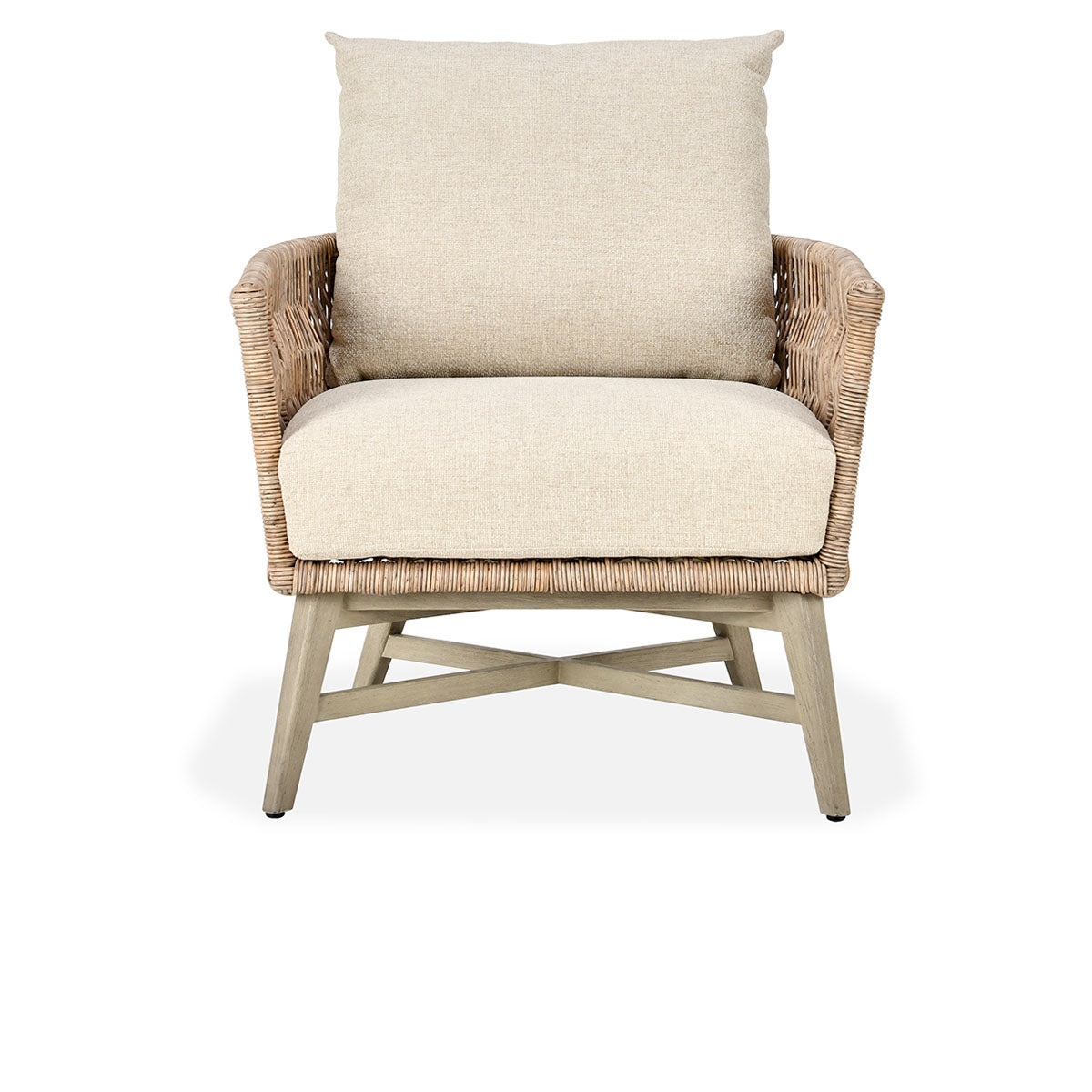 Collins Natural/Sand Outdoor Accent Chair - Ornate Home