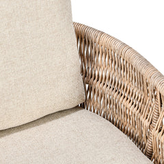 Collins Natural/Sand Outdoor Accent Chair - Ornate Home