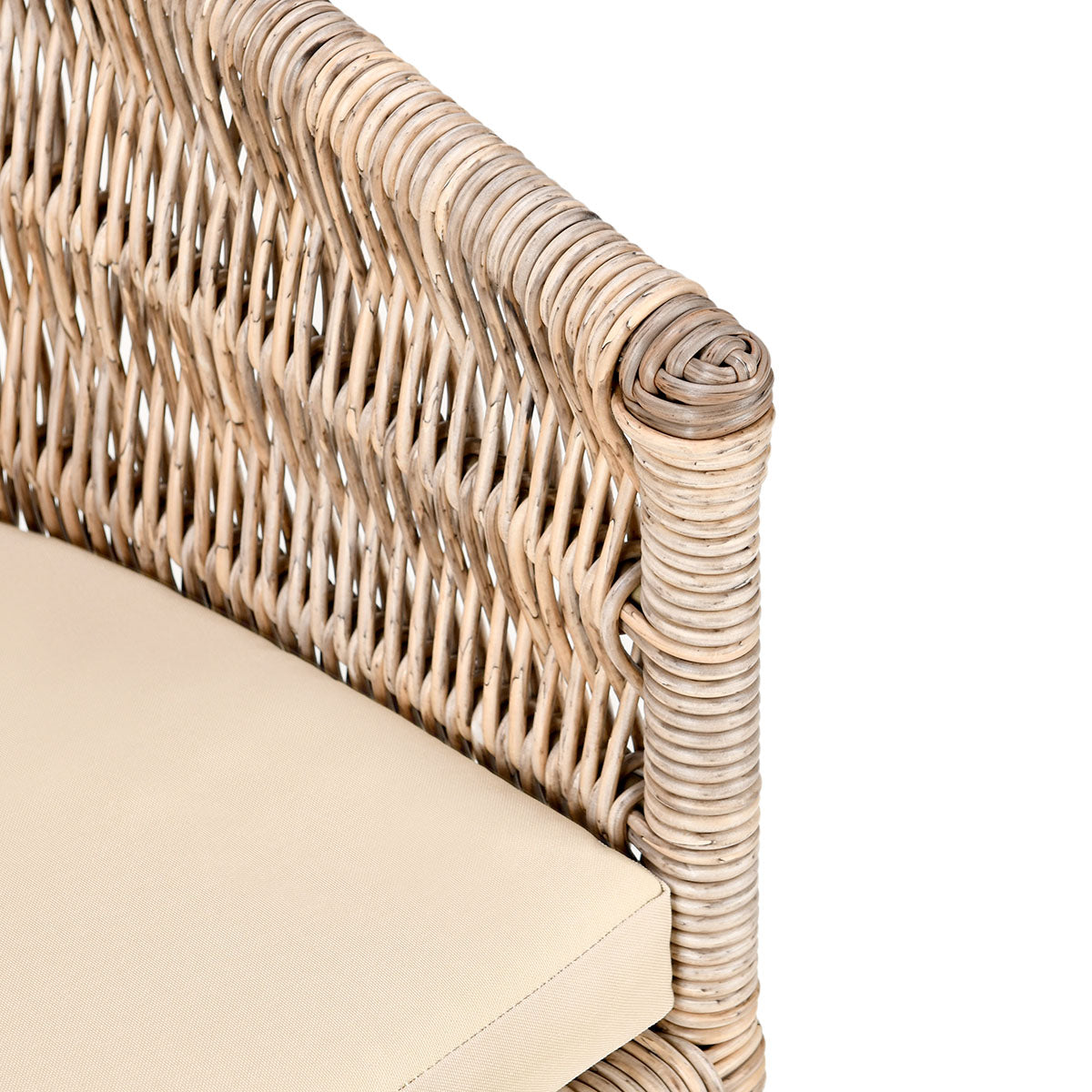Collins Natural/Sand Outdoor Dining Chair - Ornate Home