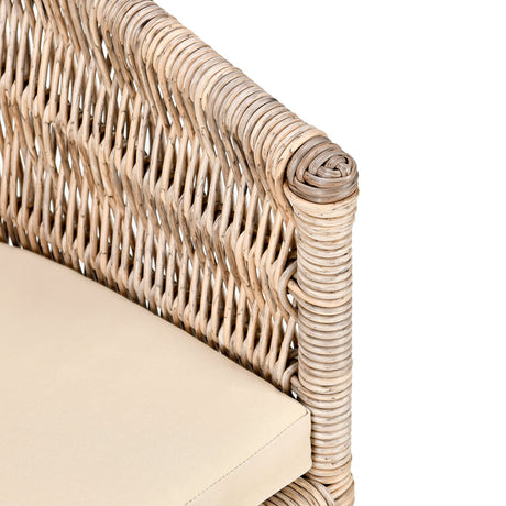 Collins Natural/Sand Outdoor Dining Chair - Ornate Home