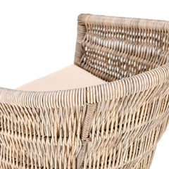 Collins Natural/Sand Outdoor Dining Chair - Ornate Home