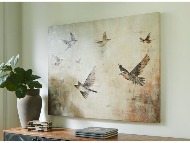 Collmund Gray/Brown Wall Art (Online Special Price) - Ornate Home