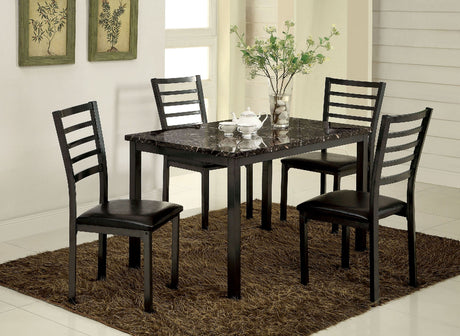 Colman Black 48" Dining Table - Ornate Home