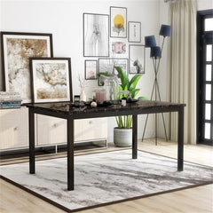 Colman Black 60" Dining Table - Ornate Home