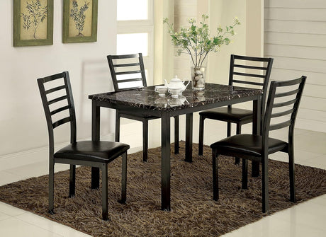 Colman Black 60" Dining Table - Ornate Home