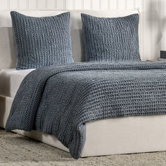 Colmar Marina Blue Quilt Collection - Ornate Home