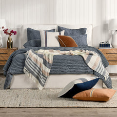 Colmar Marina Blue Quilt Collection - Ornate Home