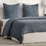 Colmar Marina Blue Quilt Collection - Ornate Home