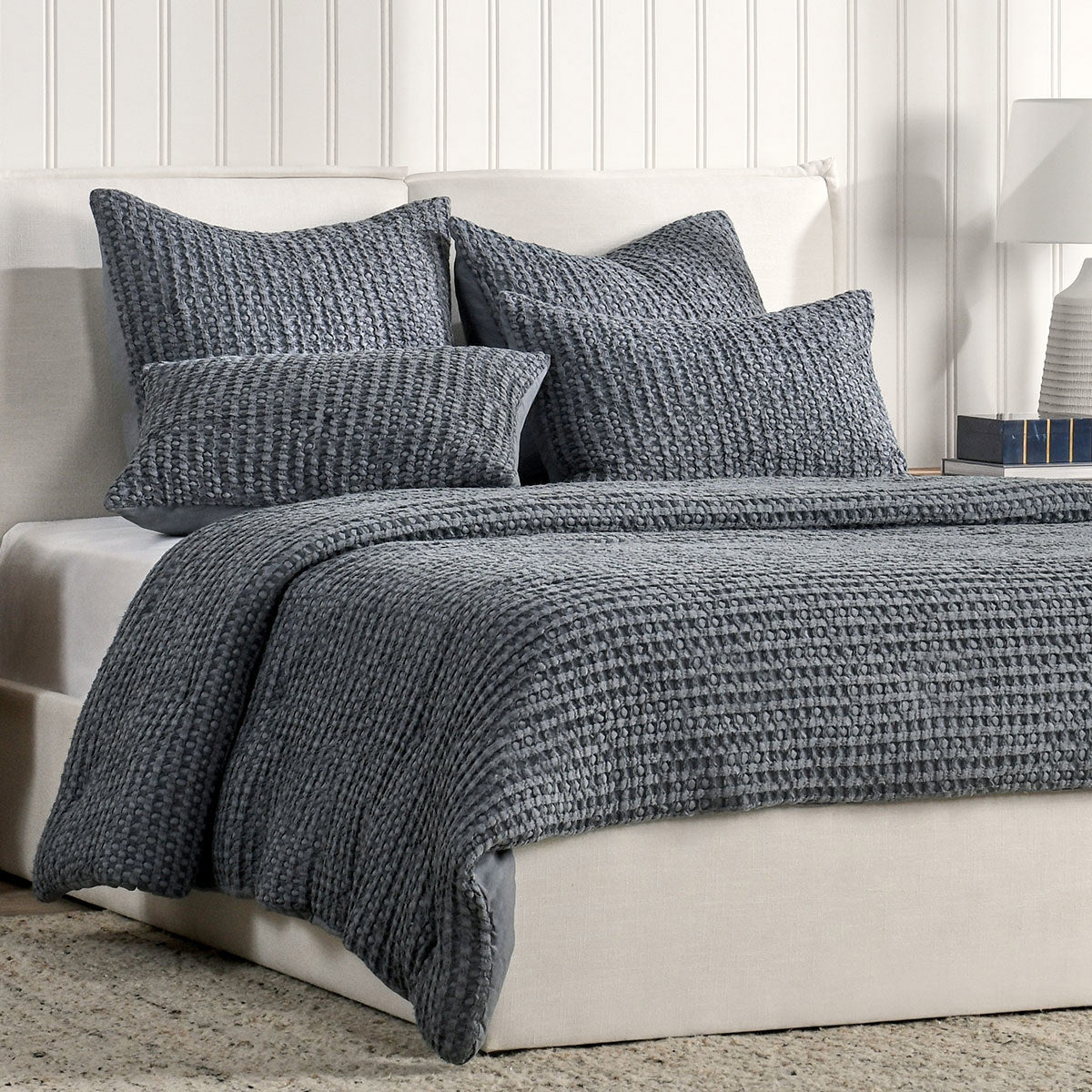 Colmar Marina Blue Quilt Collection - Ornate Home