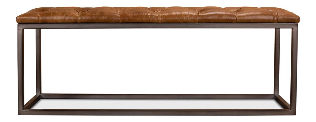 Cologne Tan Long Stool - Ornate Home