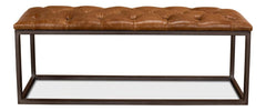 Cologne Tan Long Stool - Ornate Home