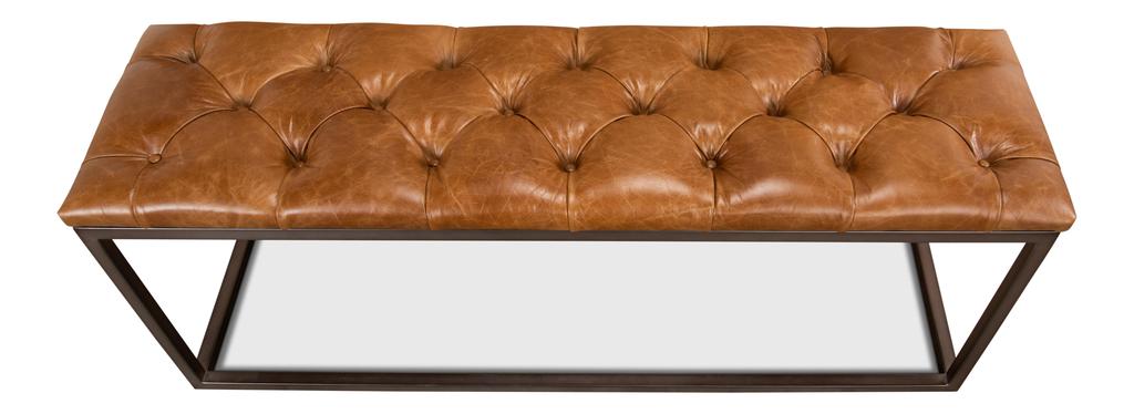 Cologne Tan Long Stool - Ornate Home