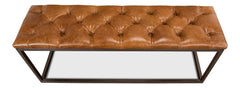 Cologne Tan Long Stool - Ornate Home