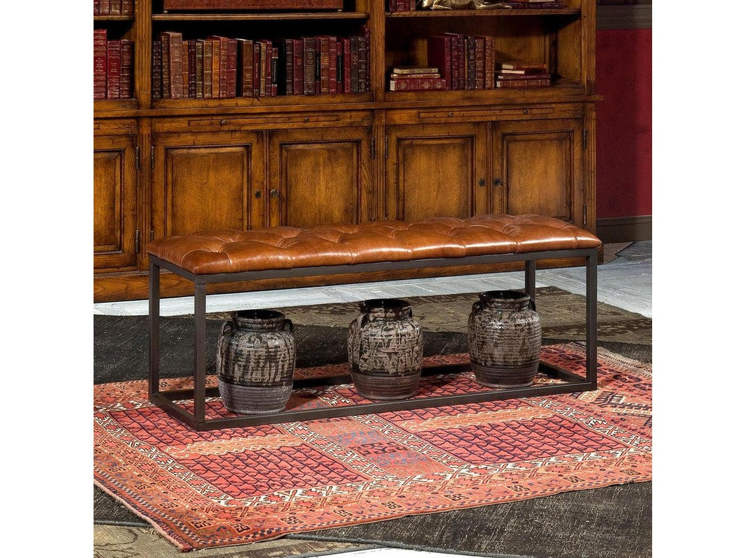Cologne Tan Long Stool - Ornate Home