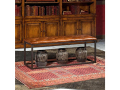 Cologne Tan Long Stool - Ornate Home