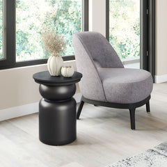 Colombo Black Side Table - Ornate Home