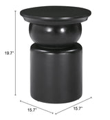 Colombo Black Side Table - Ornate Home