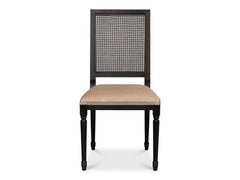 Colonial Black Cane Back Side Chair (Set of 2) - Ornate Home