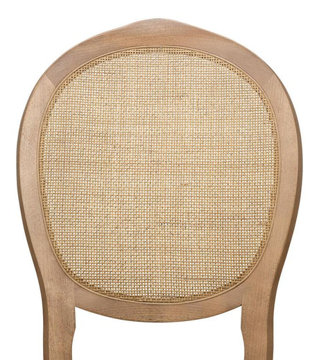 Colonial Brown Oval Cane Back Side Chair (Set of 2) - Ornate Home