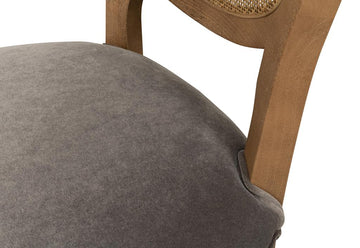 Colonial Brown Oval Cane Back Side Chair (Set of 2) - Ornate Home