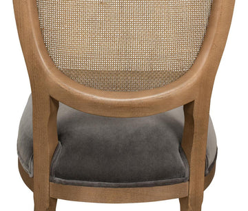 Colonial Brown Oval Cane Back Side Chair (Set of 2) - Ornate Home