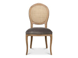 Colonial Brown Oval Cane Back Side Chair (Set of 2) - Ornate Home