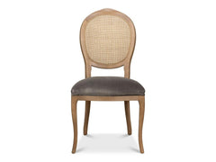 Colonial Brown Oval Cane Back Side Chair (Set of 2) - Ornate Home