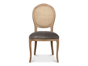 Colonial Brown Oval Cane Back Side Chair (Set of 2) - Ornate Home