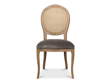 Colonial Brown Oval Cane Back Side Chair (Set of 2) - Ornate Home