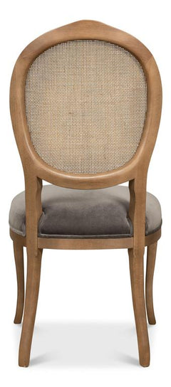 Colonial Brown Oval Cane Back Side Chair (Set of 2) - Ornate Home