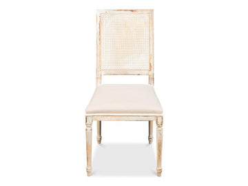 Colonial Grey Oak Cane Back Side Chair (Set of 2) - Ornate Home