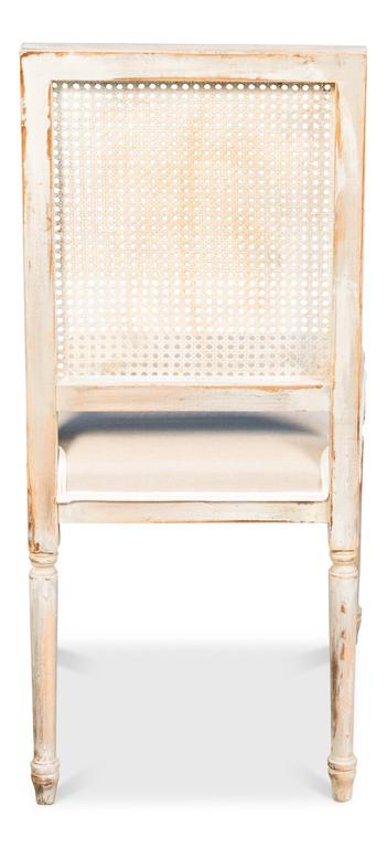 Colonial Grey Oak Cane Back Side Chair (Set of 2) - Ornate Home