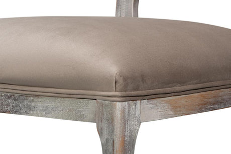 Colonial Grey Oval Cane Back Side Chair (Set of 2) - Ornate Home