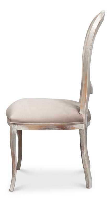 Colonial Grey Oval Cane Back Side Chair (Set of 2) - Ornate Home