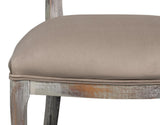 Colonial Grey Oval Cane Back Side Chair (Set of 2) - Ornate Home