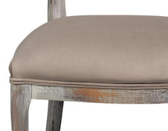 Colonial Grey Oval Cane Back Side Chair (Set of 2) - Ornate Home