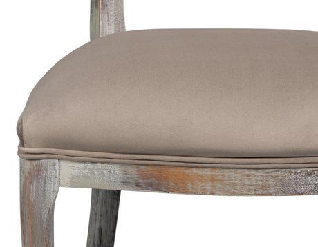 Colonial Grey Oval Cane Back Side Chair (Set of 2) - Ornate Home