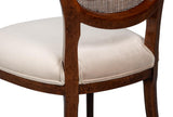 Colonial Tan Oval Cane Back Side Chair (Set of 2) - Ornate Home