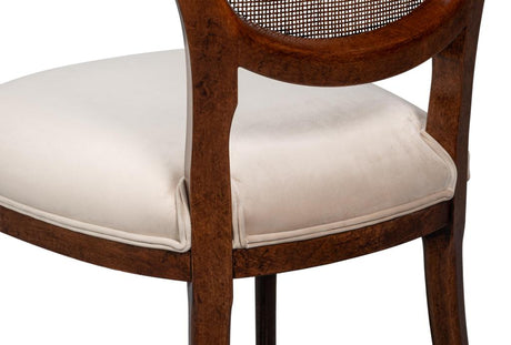 Colonial Tan Oval Cane Back Side Chair (Set of 2) - Ornate Home