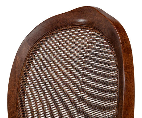 Colonial Tan Oval Cane Back Side Chair (Set of 2) - Ornate Home