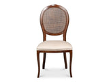 Colonial Tan Oval Cane Back Side Chair (Set of 2) - Ornate Home