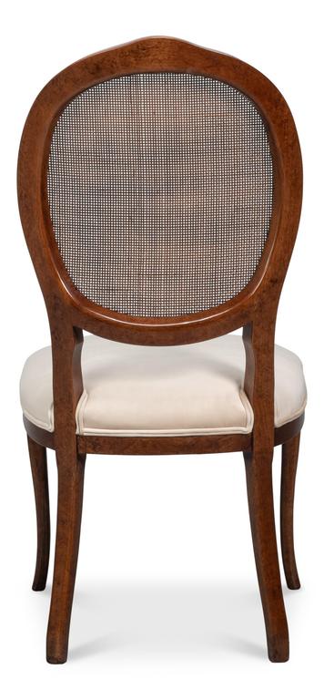 Colonial Tan Oval Cane Back Side Chair (Set of 2) - Ornate Home