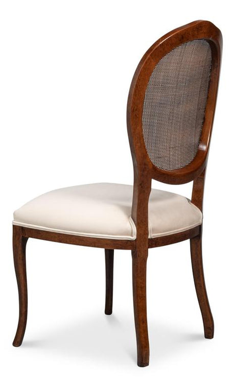 Colonial Tan Oval Cane Back Side Chair (Set of 2) - Ornate Home