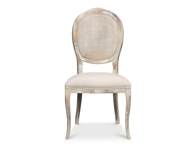 Colonial Taupe Oval Cane Back Side Chair (Set of 2) - Ornate Home