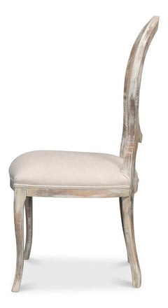 Colonial Taupe Oval Cane Back Side Chair (Set of 2) - Ornate Home