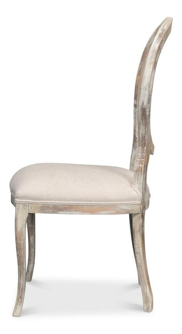 Colonial Taupe Oval Cane Back Side Chair (Set of 2) - Ornate Home