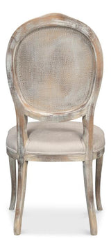 Colonial Taupe Oval Cane Back Side Chair (Set of 2) - Ornate Home