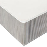 Colonnade Faux Stone/Gmelina Cocktail Table - Ornate Home